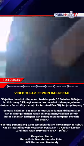Video Tular Cermin Bas Pecah