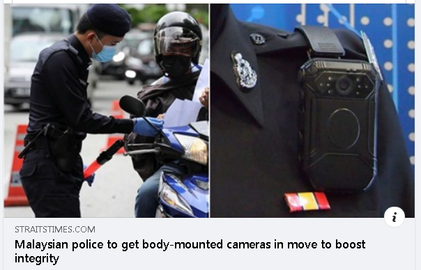 Artikel Pilihan Malaysian Police To Get Body Mounted Cameras In Move To Boost Integrity
