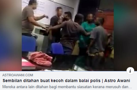 Artikel Pilihan Sembilan Ditahan Buat Kecoh Dalam Balai Polis