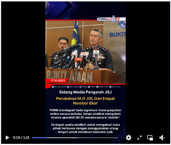 Video Pilihan Perubahan M O Jol Dan Empat Nombor Ekor