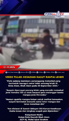 Video Tular Kejadian Ragut Rantai Leher
