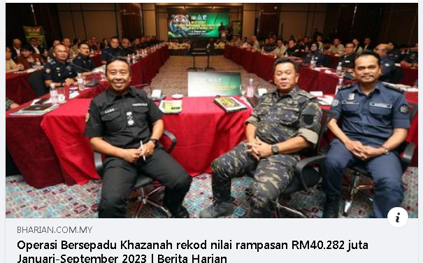 Artikel Pilihan Obk Obk Rekod Nilai Rampasan Rm40 282 Juta