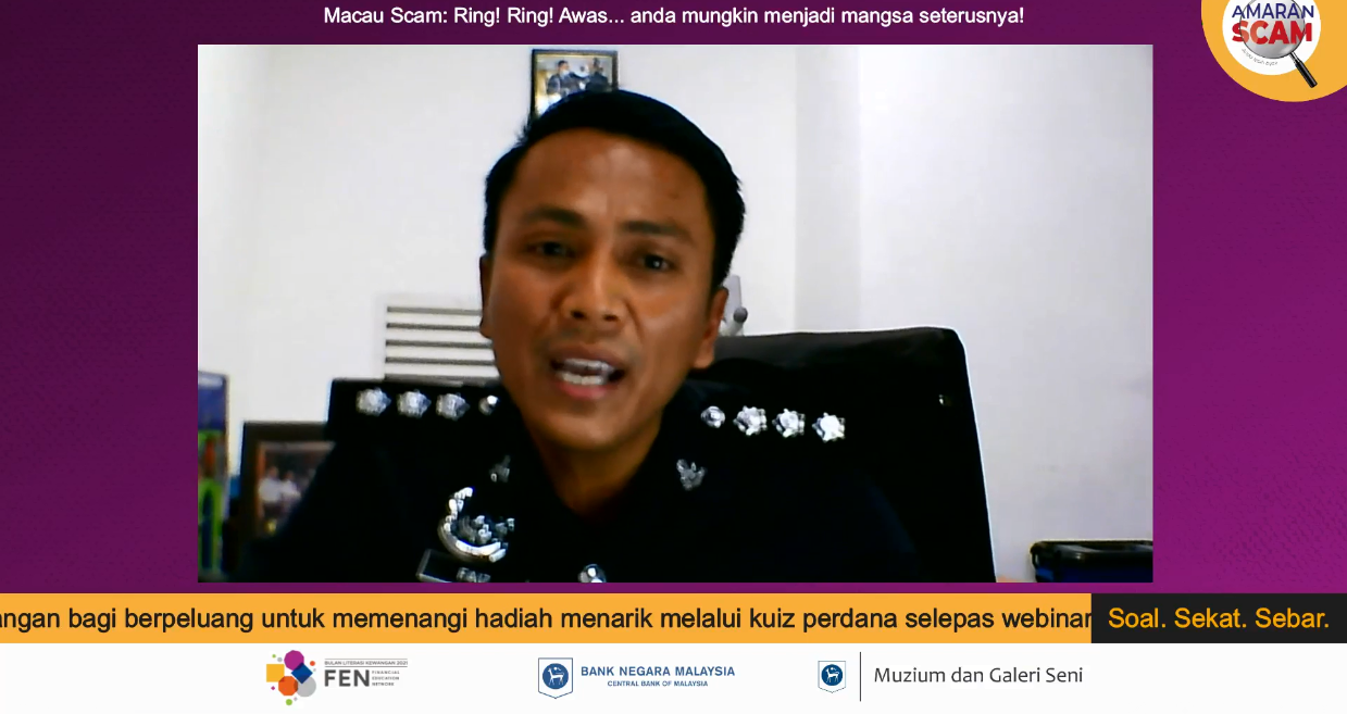 Live Rancangan Inklusif Penipuan Dalam Talian Macau Scam