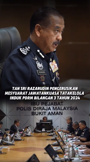 Video Pilihan Tan Sri Razarudin Pengerusikan Mesyuarat Jtk Induk Pdrm Bilangan 3 Tahun 2024