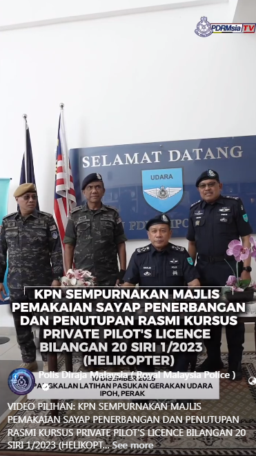 Video Pilihan Kpn Sempurnakan Majlis Pemakaian Sayap Penerbangan Dan Penutupan Rasmi Kursus Private Pilot S Licence Bilangan 20 Siri 1 2023 Helikopter