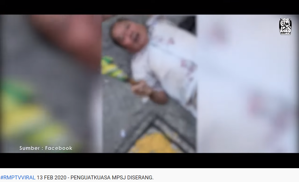 Video Tular Polis Sedang Jalankan Siasatan Kes Penguatkuasa Mpsj Diserang