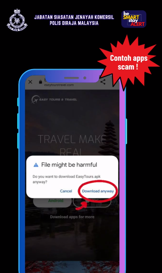Besmartstayalert Letsfightscammertogether Video Pilihan Scam Alert Hati Hati Apps Scam