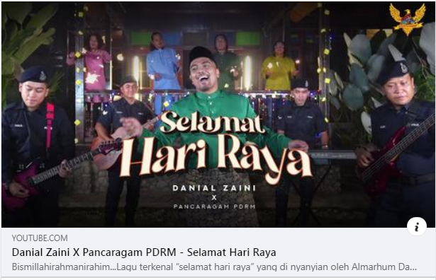 Video Pilihan Lagu Selamat Hari Raya Kolaborasi Pancaragam Pusat Pdrm Bersama Saudara Danial Zaini