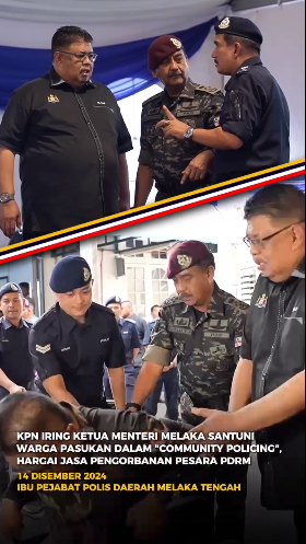 Video Pilihan Kpn Iring Ketua Menteri Melaka Santuni Warga Pasukan Dalam Community Policing Hargai Jasa Pengorbanan Pesara Pdrm