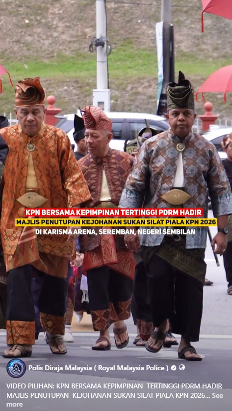 Kpn Bersama Kepimpinan Tertinggi Pdrm Hadir Majlis Penutupan Kejohanan Sukan Silat Piala Kpn 2026 Video Pilihan