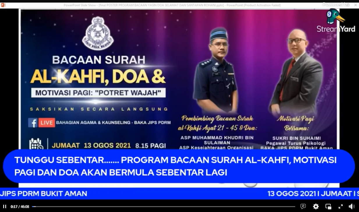 Live Program Bacaan Surah Al Kahfi Doa Dan Motivasi Pagi