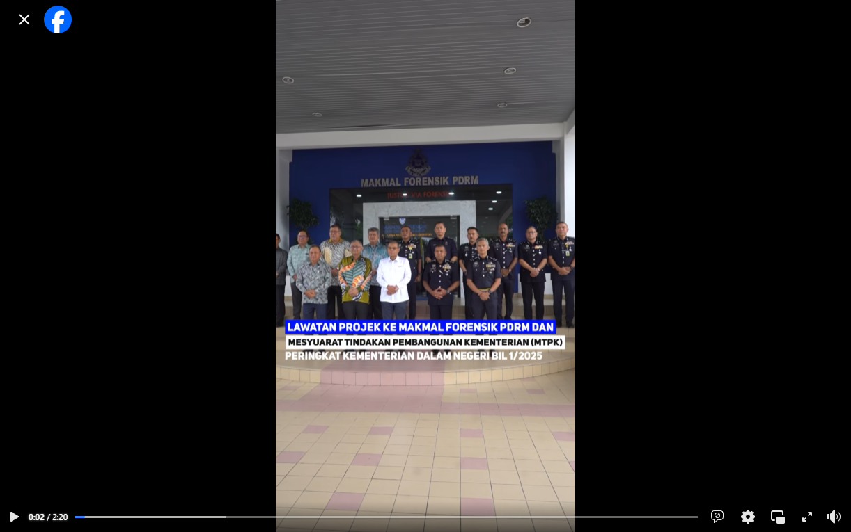 Video Pilihan Timbalan Kpn Iringi Mdn Lawat Makmal Forensik Maktab Pdrm Kl