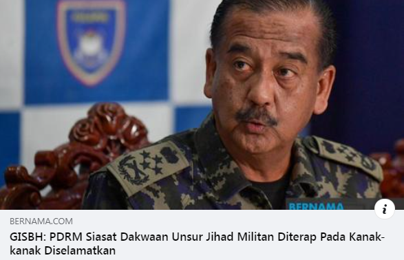 Artikel Pilihan Gisbh Pdrm Siasat Dakwaan Unsur Jihad Militan Diterap Pada Kanak Kanak Diselamatkan