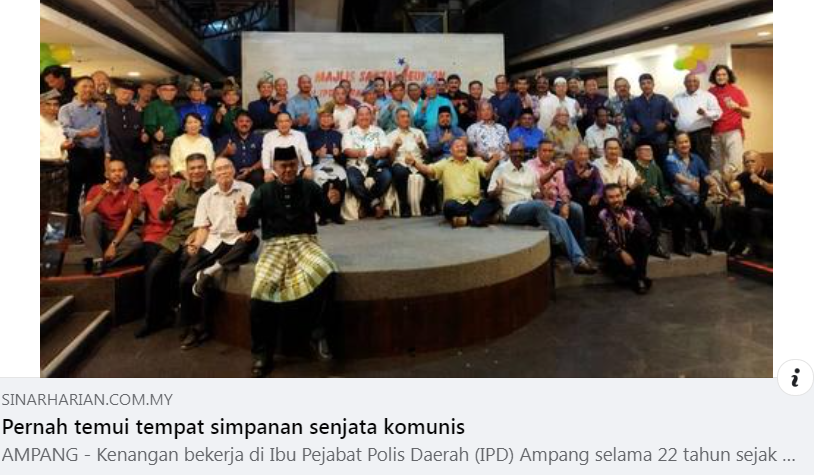 Artikel Pilihan Pernah Temui Tempat Simpanan Senjata Komunis