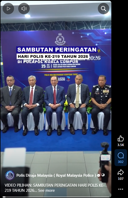 Video Pilihan Sambutan Peringatan Hari Polis Ke 219 Tahun 2026