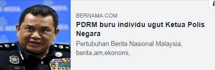Artikel Pilihan Polis Buru Individu Ugut Kpn