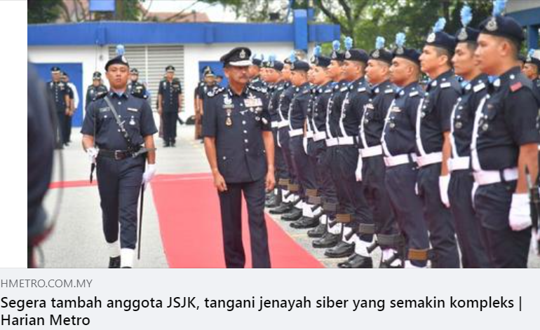 Artikel Pilihan Segera Tambah Anggota Jsjk Tangani Jenayah Siber Yang Semakin Kompleks Kpn