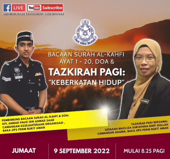[LIVE] PROGRAM BACAAN SURAH AL-KAHFI, DOA DAN TAZKIRAH PAGI