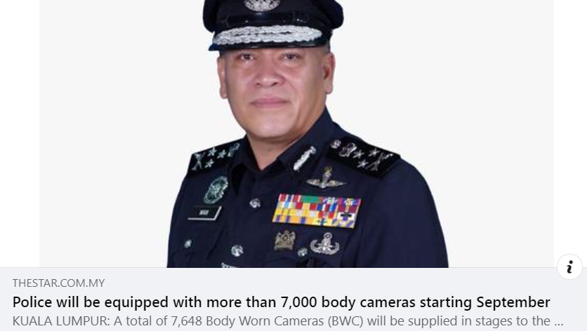 Artikel Pilihan Police Will Be Equipped With More Than 7 000 Body Cameras Starting September