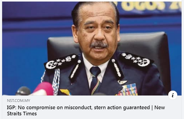 Artikel Pilihan No Compromise On Misconduct Stern Action Guaranteed Igp