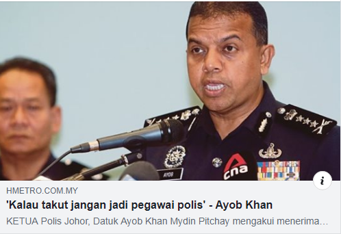 Pkpp Covid 19 Artikel Pilihan Kalau Takut Jangan Jadi Pegawai Polis Kp Johor