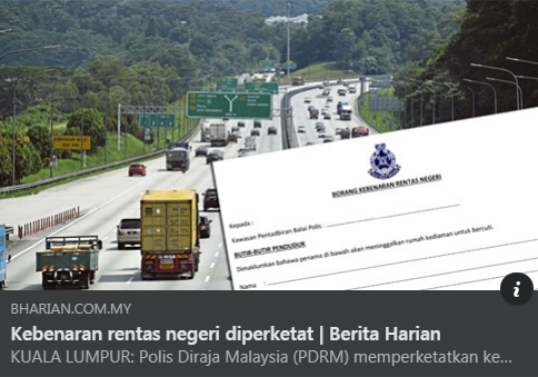 Pkpb Pkpp Covid 19 Artikel Pilihan Kebenaran Rentas Negeri Diperketat
