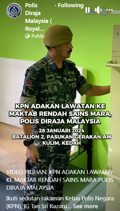 Video Pilihan Kpn Adakan Lawatan Ke Maktab Rendah Sains Mara Polis Diraja Malaysia