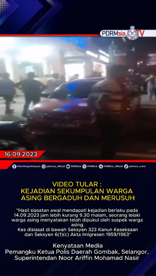 Video Tular Kejadian Sekumpulan Warga Asing Bergaduh Dan Merusuh