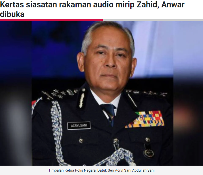 Artikel Pilihan Kertas Siasatan Rakaman Audio Mirip Zahid Dan Anwar Dibuka