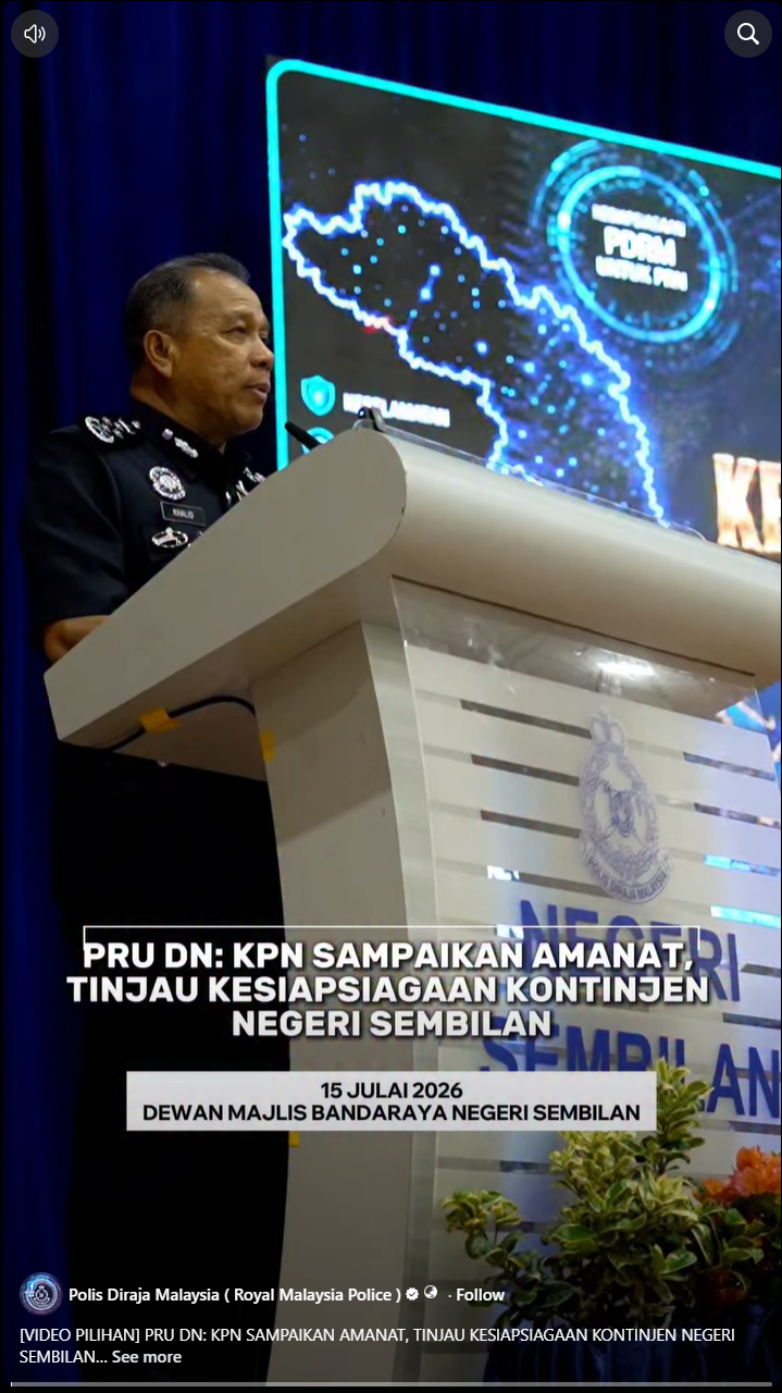 Video Pilihan Pru Dn Kpn Sampaikan Amanat Tinjau Kesiapsiagaan Kontinjen Negeri Sembilan