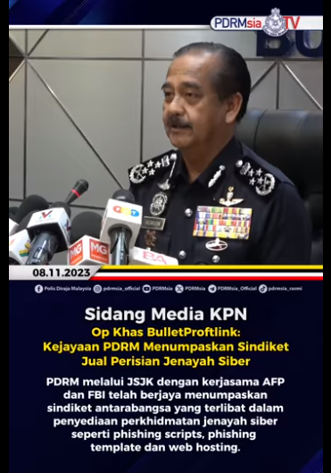 Video Pilihan Op Khas Bulletproftlink Kejayaan Pdrm Menumpaskan Sindiket Jual Perisian Jenayah Siber