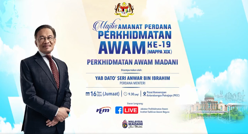 Live Majlis Amanat Perdana Perkhidmatan Awam Ke 19
