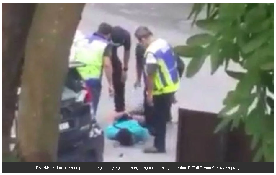 Covid 19 Artikel Pilihan Lelaki Ditahan Halang Tugas Polis