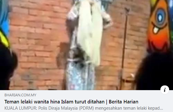 Update Artikel Pilihan Teman Lelaki Wanita Hina Islam Turut Ditahan