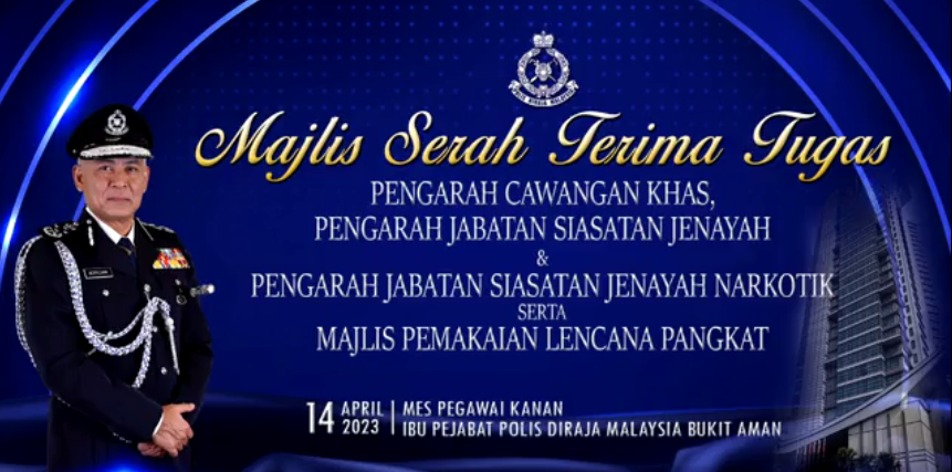 Live Majlis Serah Terima Tugas Pengarah Dan Pengerusi Perkep Cawangan Khas Jsj Jsjn Serta Jsjk