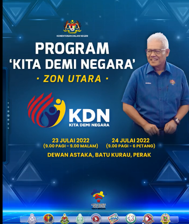 Hebahan Countdown Program Kita Demi Negara Zon Utara 1 Hari Lagi