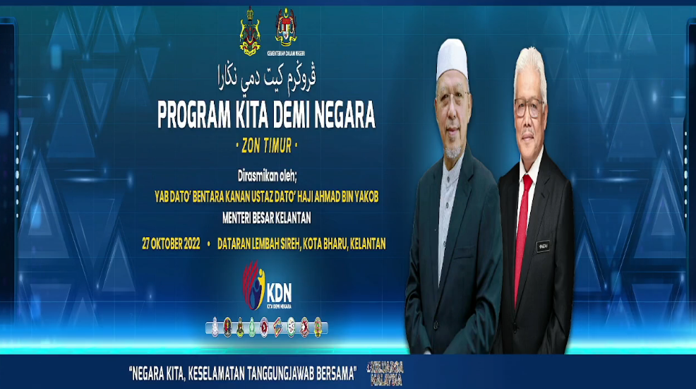 Majlis Perasmian Program Kita Demi Negara Zon Timur Dirasmikan Oleh Yab Dato Bentara Kanan Ustaz Dato Haji Ahmad Bin Yakob Menteri Besar Kelantan
