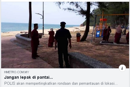 Pkpb Covid 19 Artikel Pilihan Amaran Jangan Lepak Di Pantai Sepanjang Pkpb
