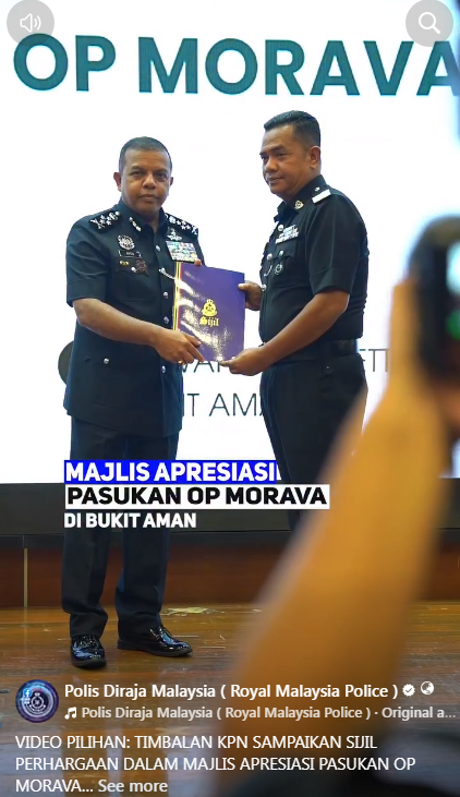 Video Pilihan Timbalan Kpn Sampaikan Sijil Perhargaan Dalam Majlis Apresiasi Pasukan Op Morava