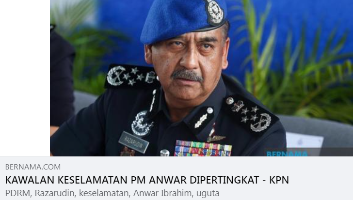 Artikel Pilihan Kawalan Keselamatan Pm Dato Seri Anwar Dipertingkat Kpn